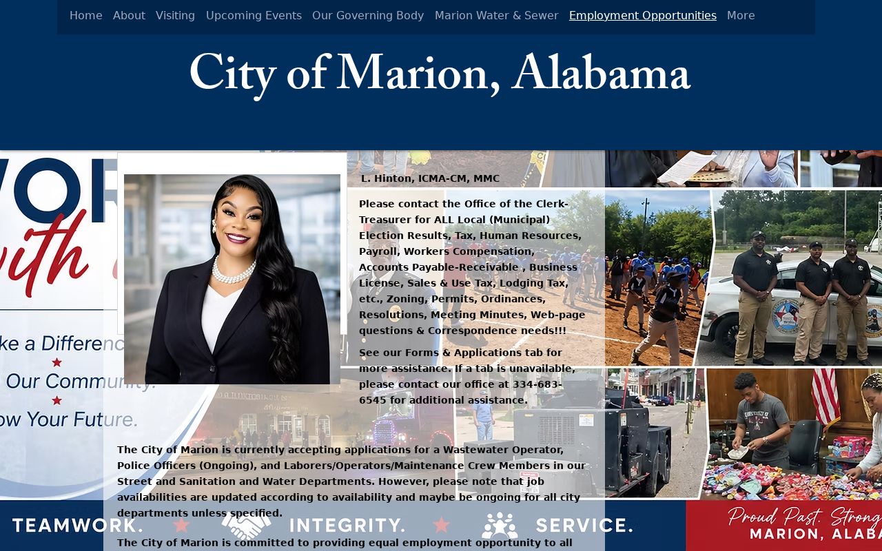 Marion criminal records contact information for city police reports